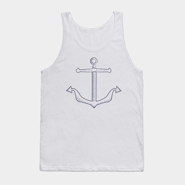 Anchor Pattern Tank Top by kelnan